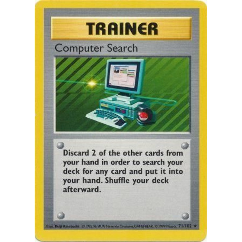 Computer Search (71/102) [Base Set Shadowless Unlimited]