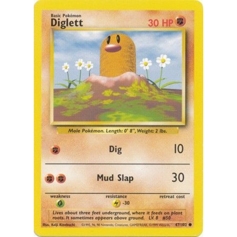 Diglett (47/102) [Base Set Unlimited]
