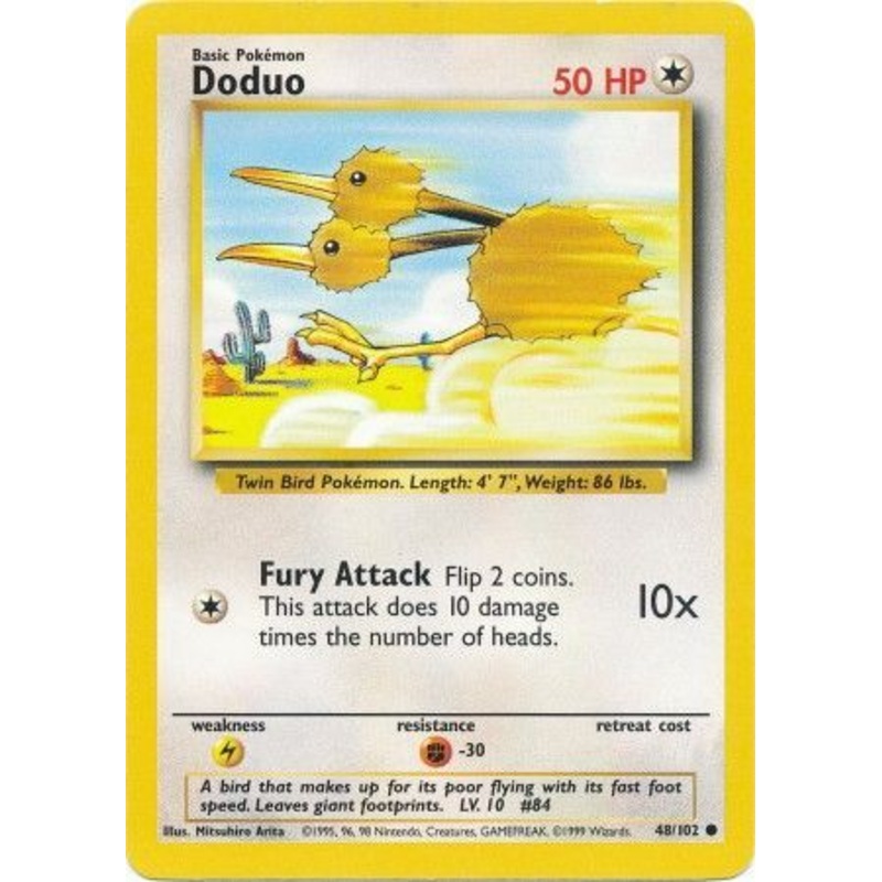 Doduo (48/102) [Base Set Unlimited]