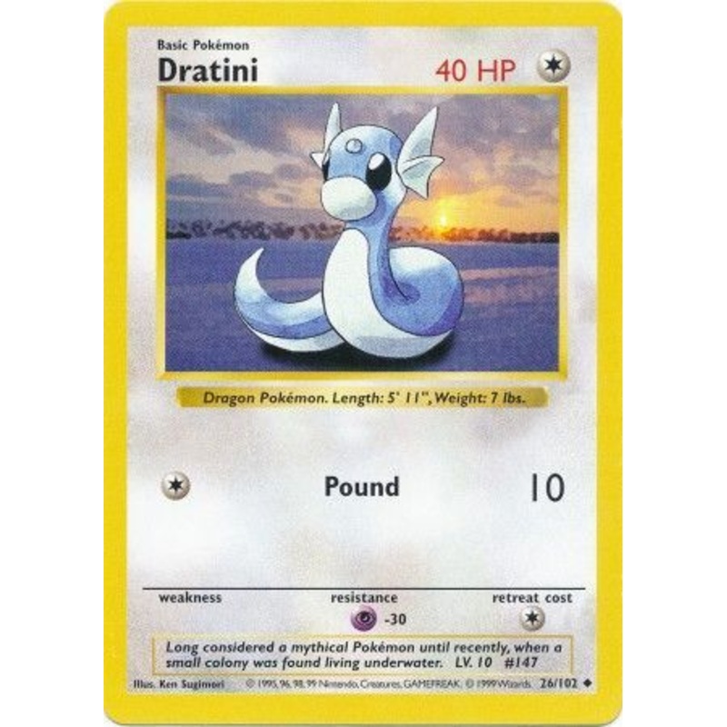 Dratini (26/102) [Base Set Shadowless Unlimited]