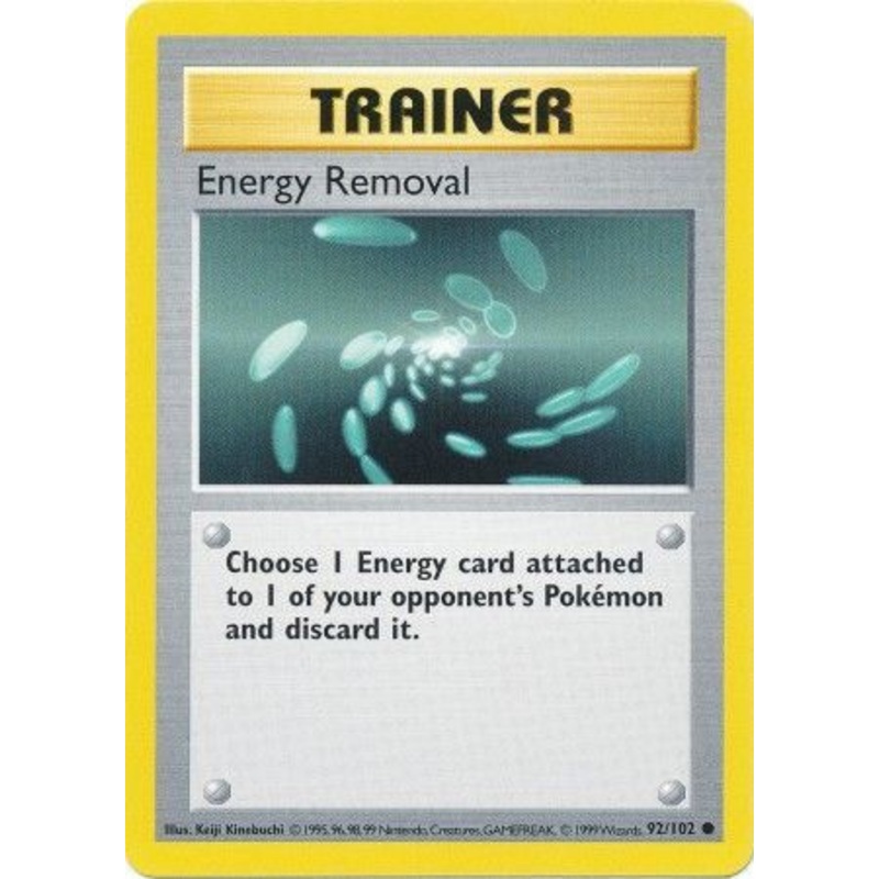 Energy Removal (92/102) [Base Set Shadowless Unlimited]