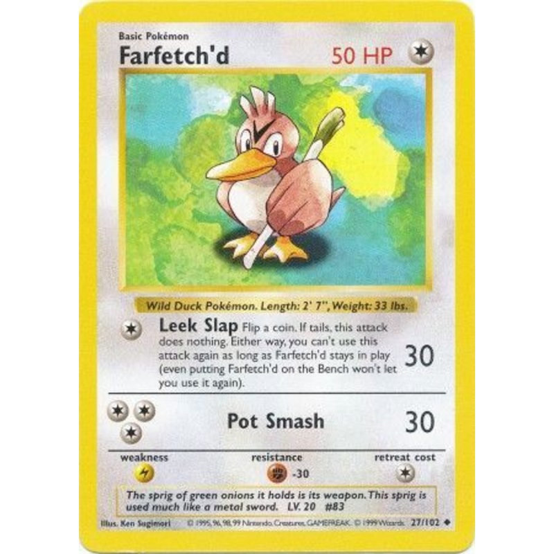 Farfetch'd (27/102) [Base Set Shadowless Unlimited]