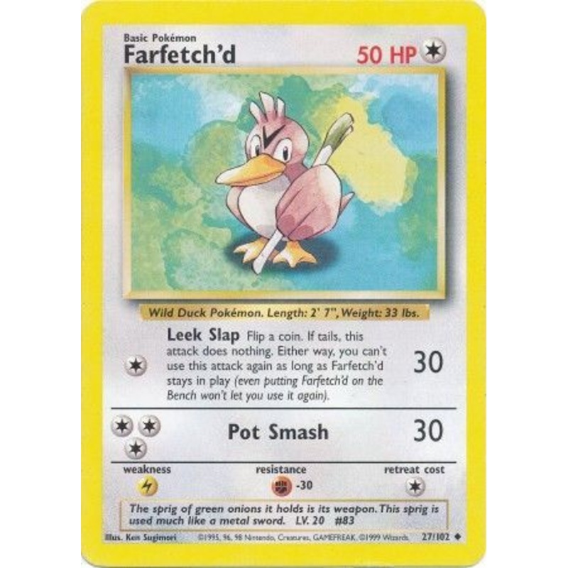 Farfetch'd (27/102) [Base Set Unlimited]