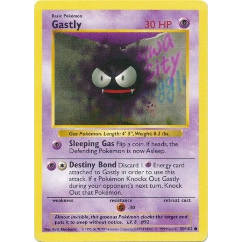 Gastly (50/102) [Base Set Shadowless Unlimited]