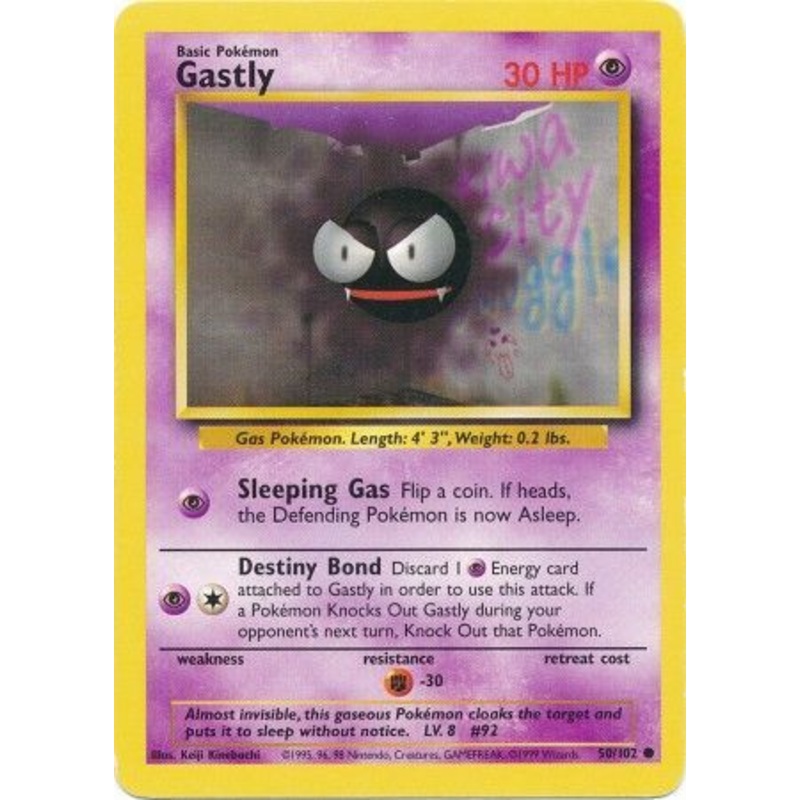 Gastly (50/102) [Base Set Unlimited]
