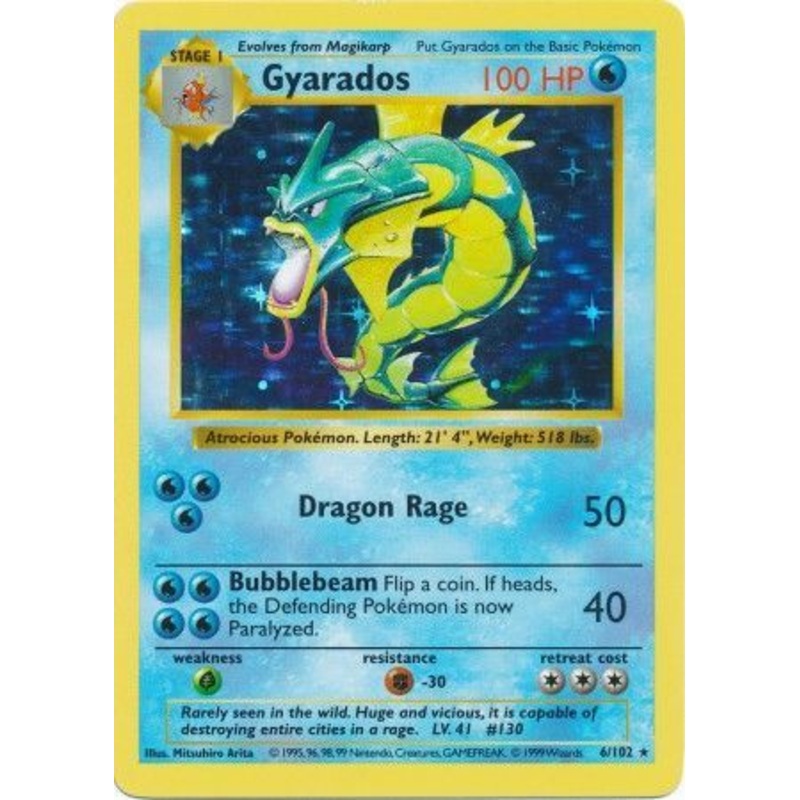 Gyarados (6/102) [Base Set Shadowless Unlimited]