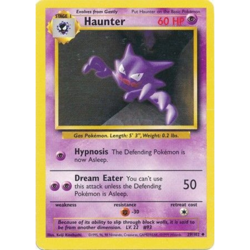 Haunter (29/102) [Base Set Unlimited]