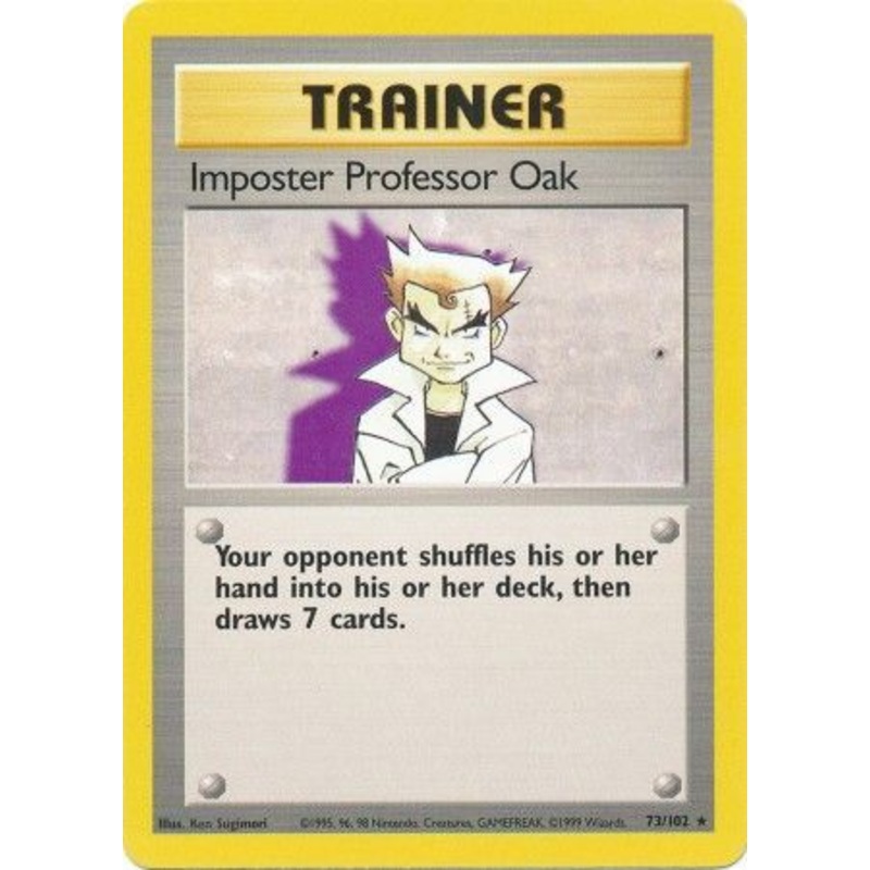 Imposter Professor Oak (73/102) [Base Set Unlimited]