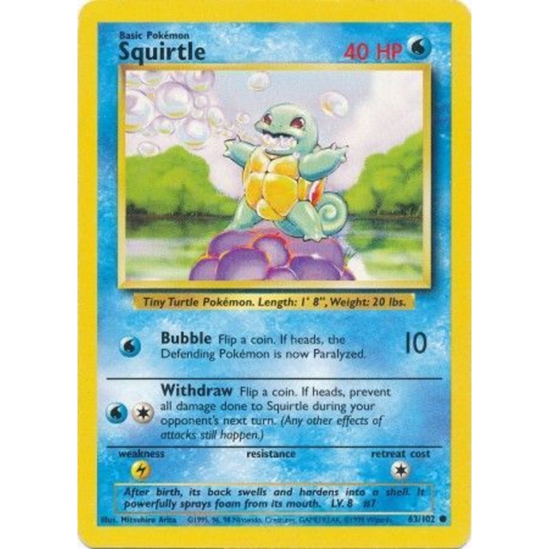 Squirtle (63/102) [Base Set Unlimited]