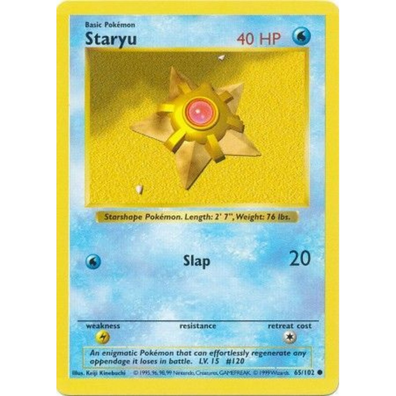 Staryu (65/102) [Base Set Shadowless Unlimited]