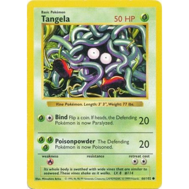 Tangela (66/102) [Base Set Shadowless Unlimited]