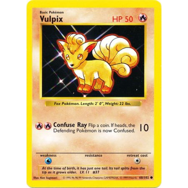 Vulpix (68/102) [Base Set Shadowless Unlimited]
