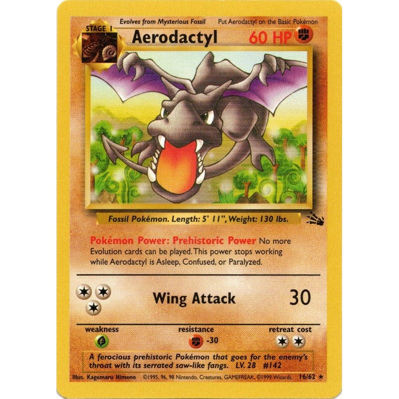 Aerodactyl (16/62) [Fossil Unlimited]