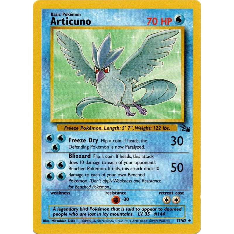Articuno (17/62) [Fossil Unlimited]