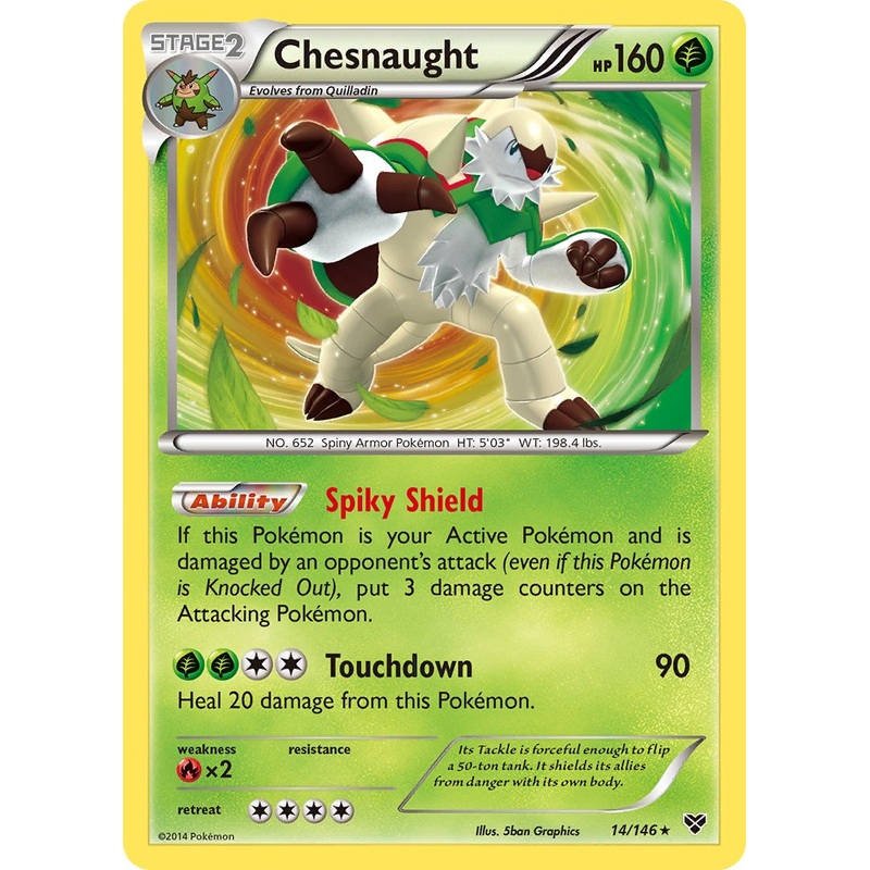 Chesnaught (14/146) (Cosmos Holo) (Blister Exclusive) [XY: Base Set]