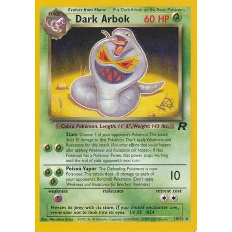 Dark Arbok (19/82) (W Stamped Promo) [Team Rocket Unlimited]