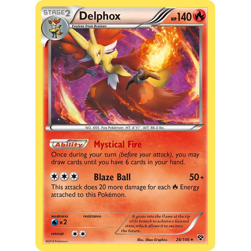 Delphox (26/146) (Cosmos Holo) (Blister Exclusive) [XY: Base Set]