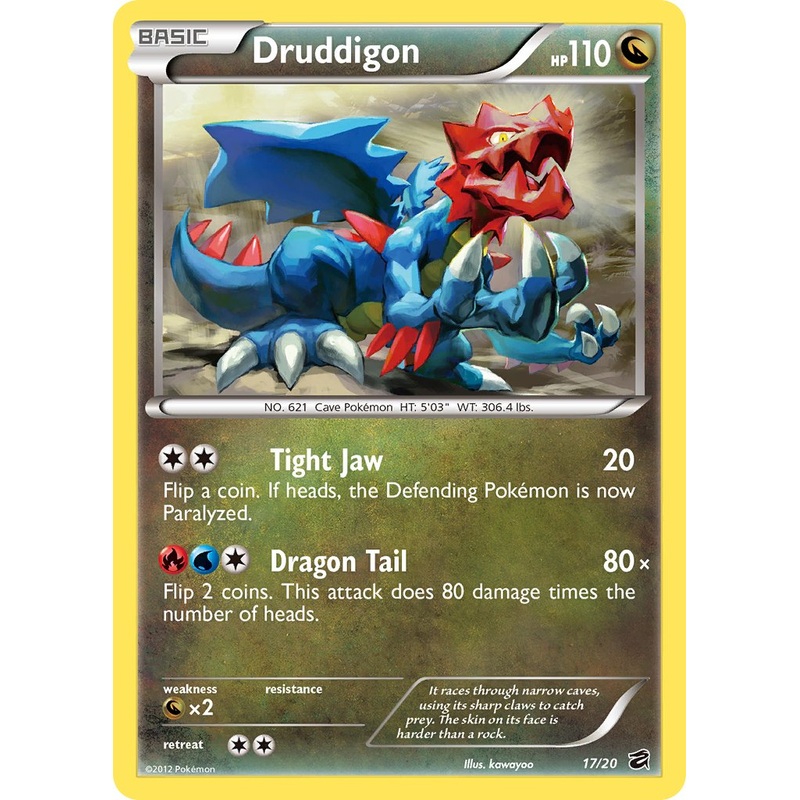 Druddigon (17/20) (Blister Exclusive) [Black & White: Dragon Vault]