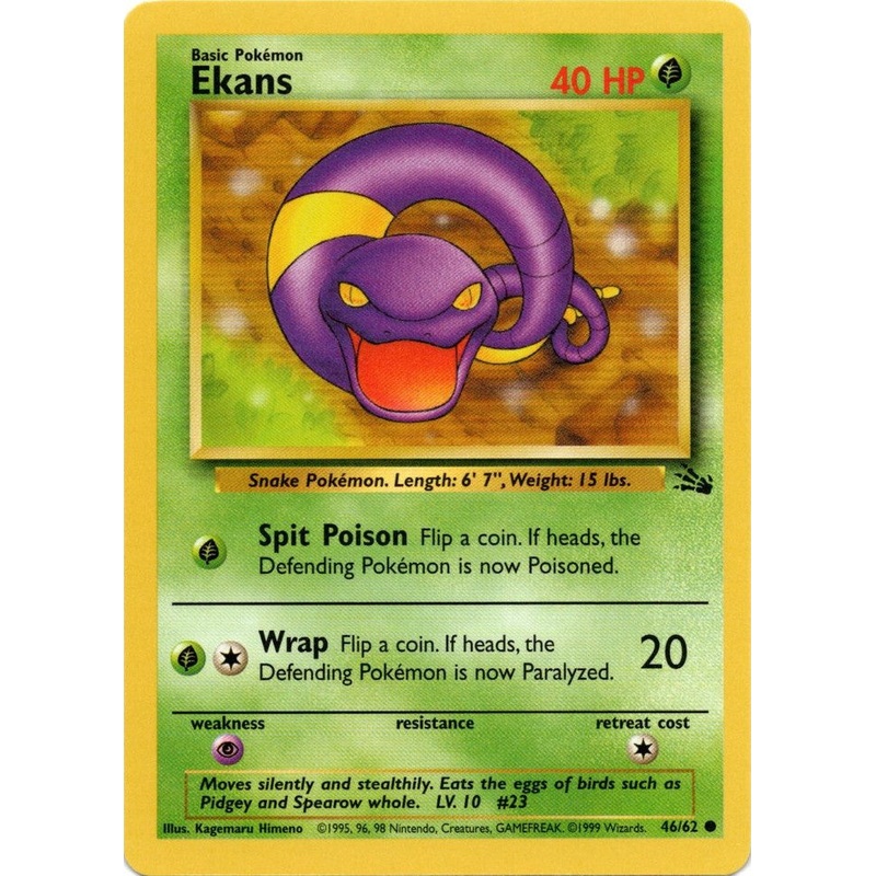 Ekans (46/62) [Fossil Unlimited]