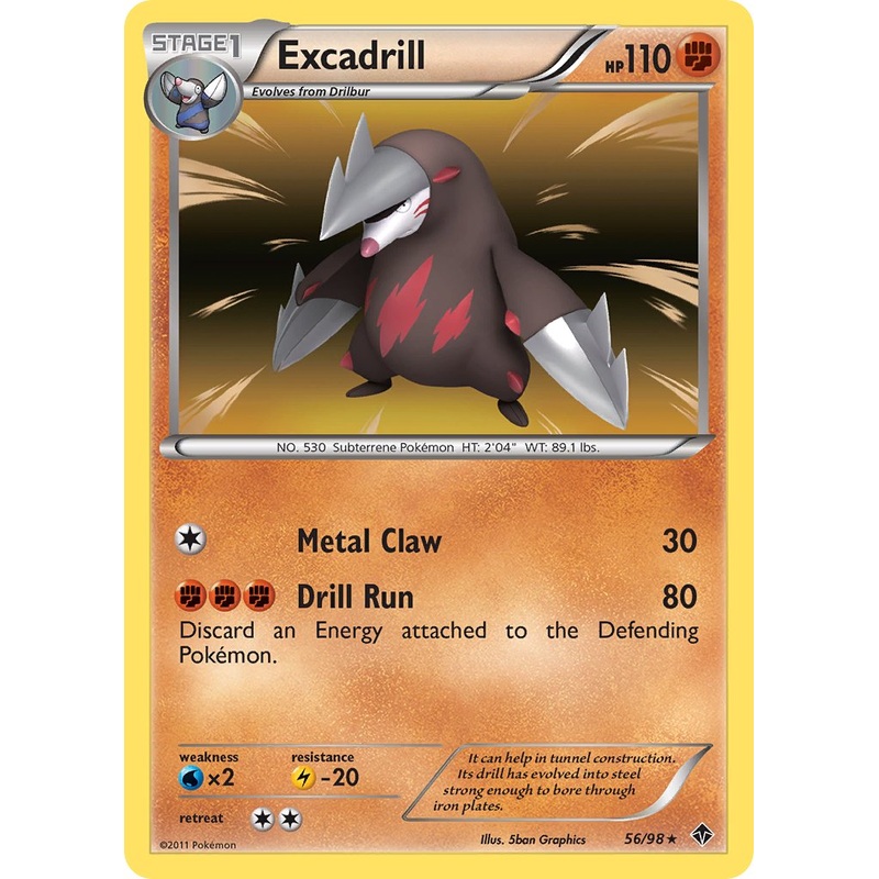 Excadrill (56/98) (Cosmos Holo) (Blister Exclusive) [Black & White: Emerging Powers]