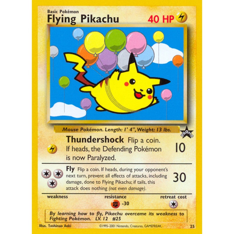 Flying Pikachu (25) [Wizards of the Coast: Black Star Promos]
