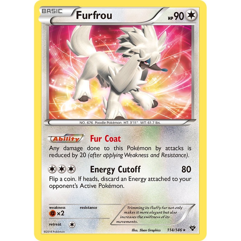 Furfrou (114/146)(Cosmos Holo) (Blister Exclusive) [XY: Base Set]