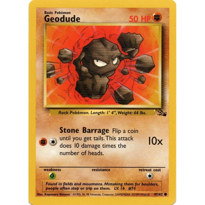 Geodude (47/62) [Fossil Unlimited]