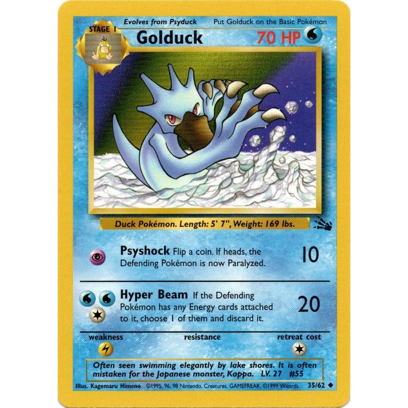 Golduck (35/62) [Fossil Unlimited]