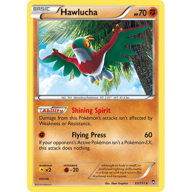 Hawlucha (63/111) (Cosmos Holo) (Blister Exclusive) [XY: Furious Fists]