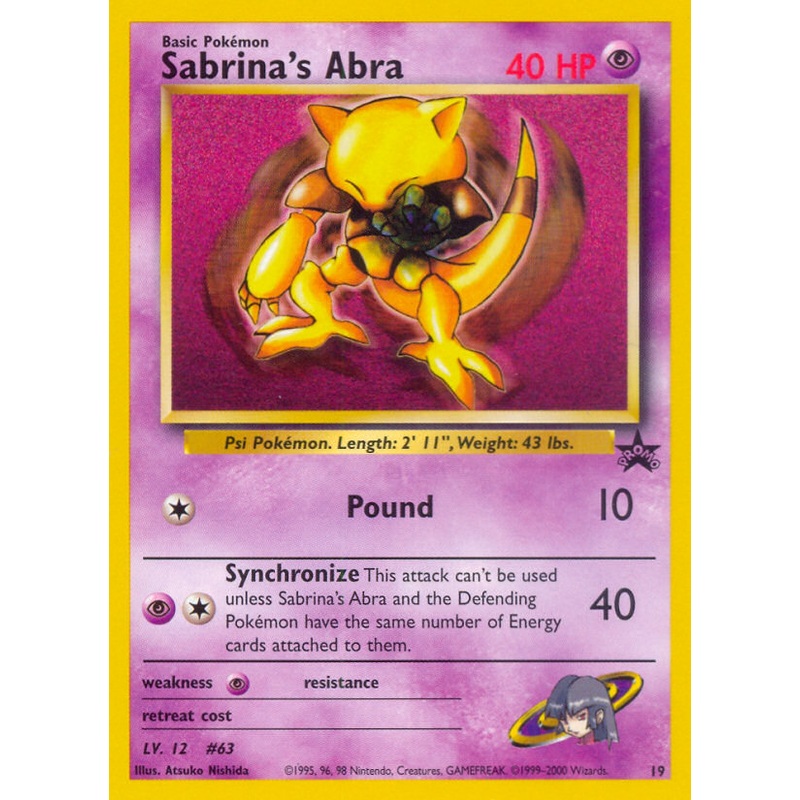 Sabrina's Abra (19) [Wizards of the Coast: Black Star Promos]