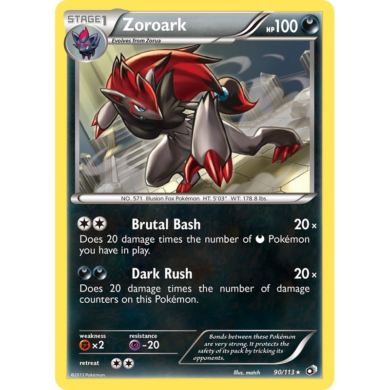 Zoroark (90/113) (Cosmos Holo) (Blister Exclusive) [Black & White: Legendary Treasures]