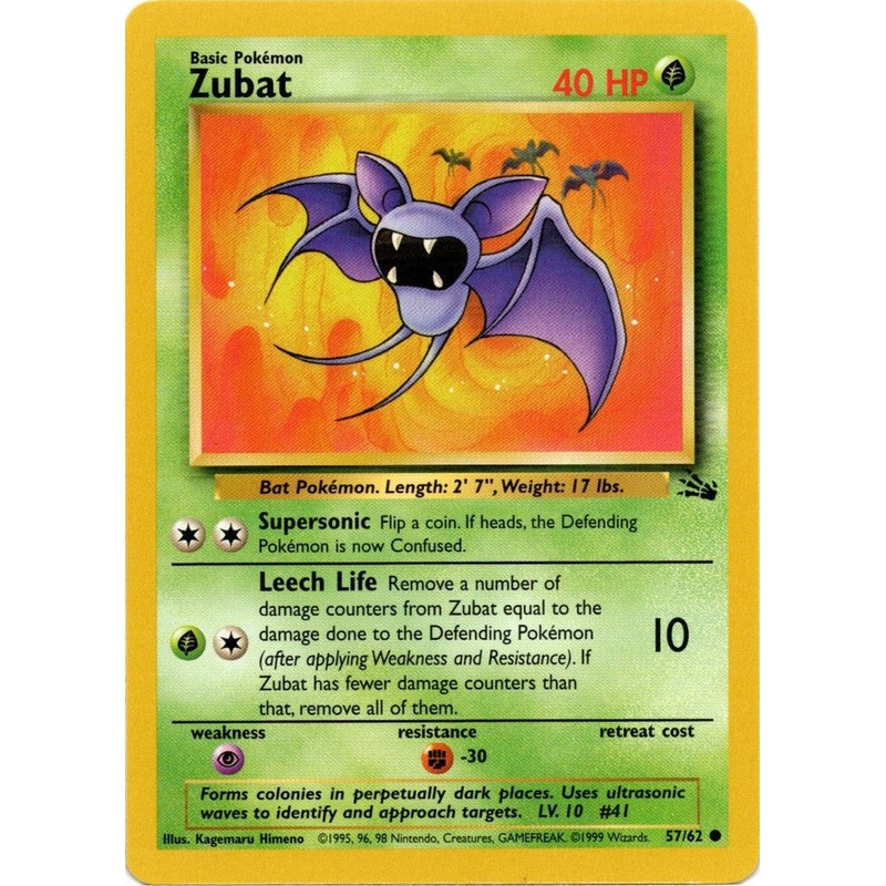 Zubat (57/62) [Fossil Unlimited]