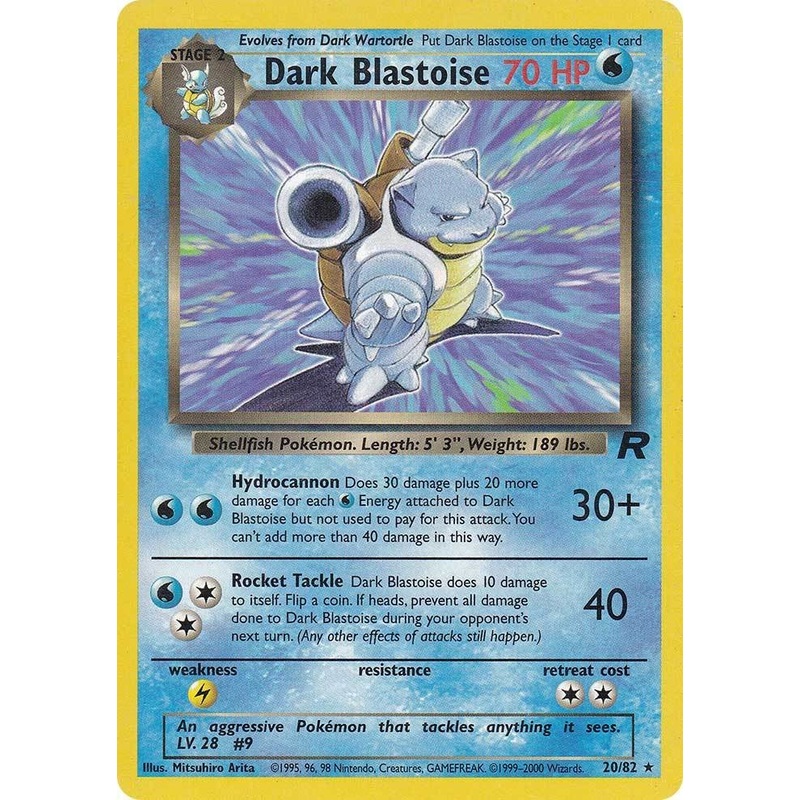 Dark Blastoise (20/82) [Team Rocket Unlimited]