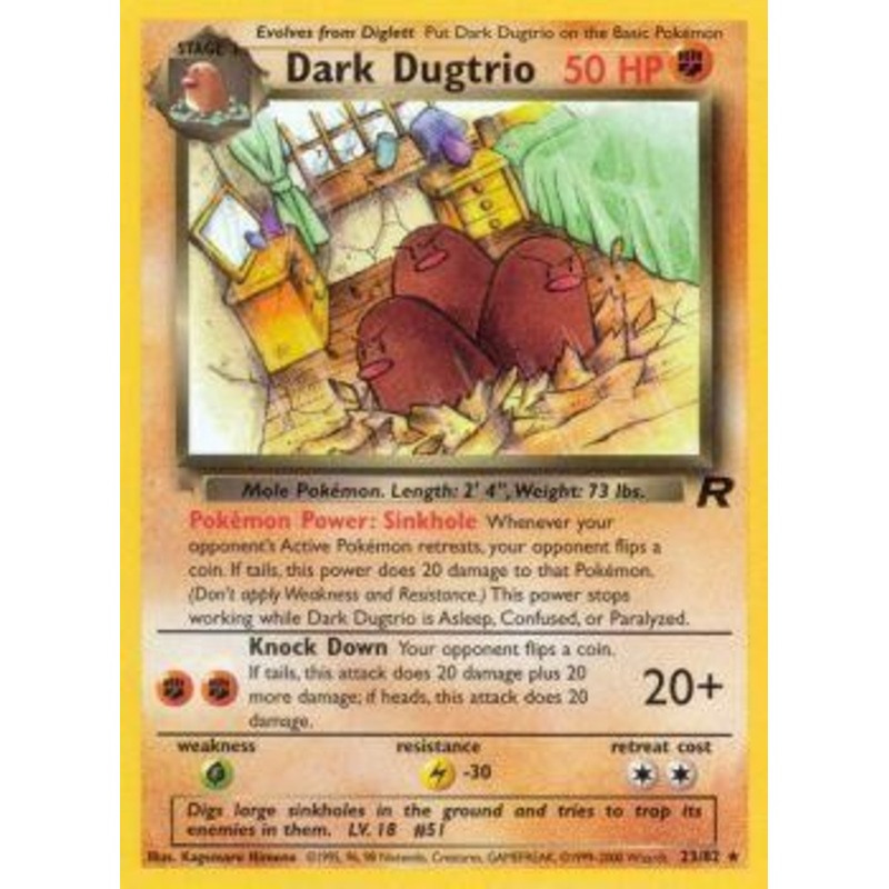 Dark Dugtrio (23/82) [Team Rocket Unlimited]