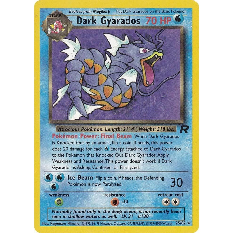 Dark Gyarados (25/82) [Team Rocket Unlimited]