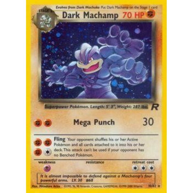 Dark Machamp (10/82) [Team Rocket Unlimited]