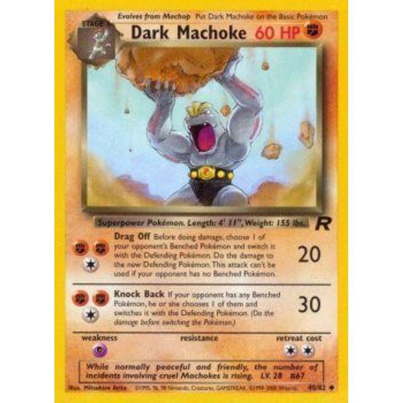 Dark Machoke (40/82) [Team Rocket Unlimited]