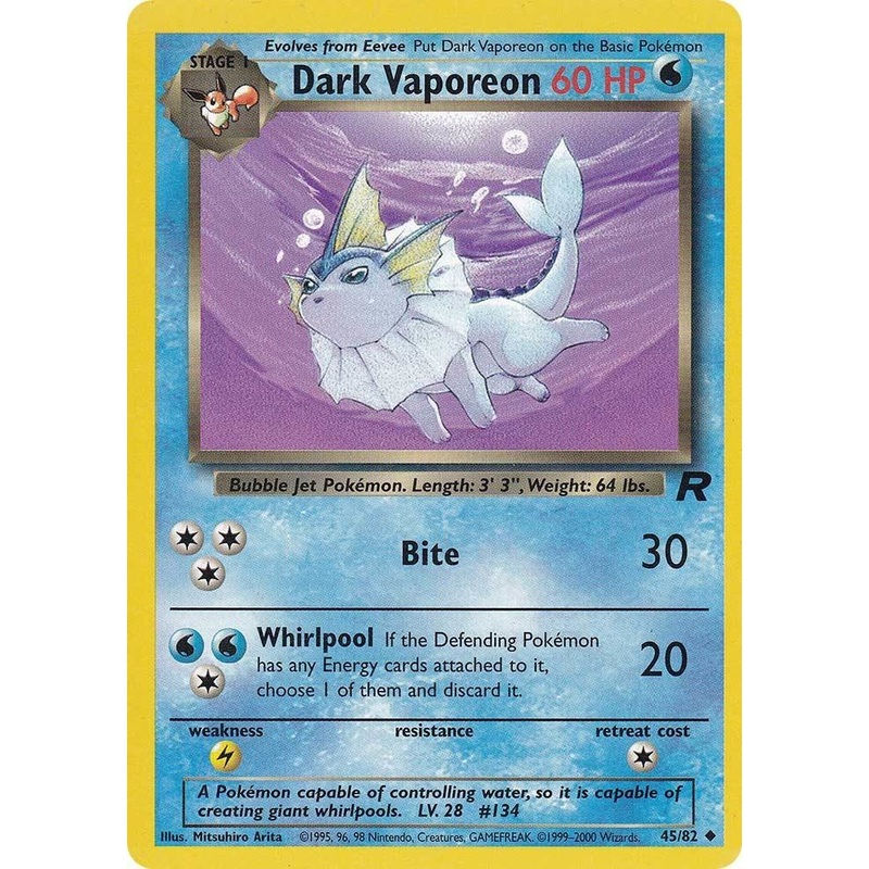 Dark Vaporeon (45/82) [Team Rocket Unlimited]