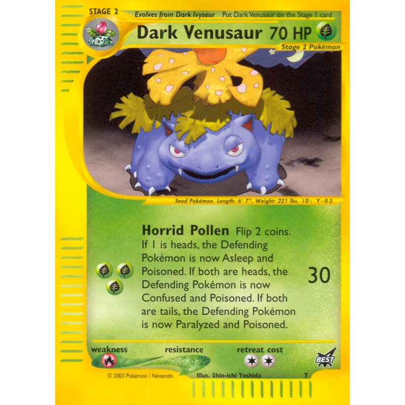 Dark Venusaur (7) [Best of Promos]