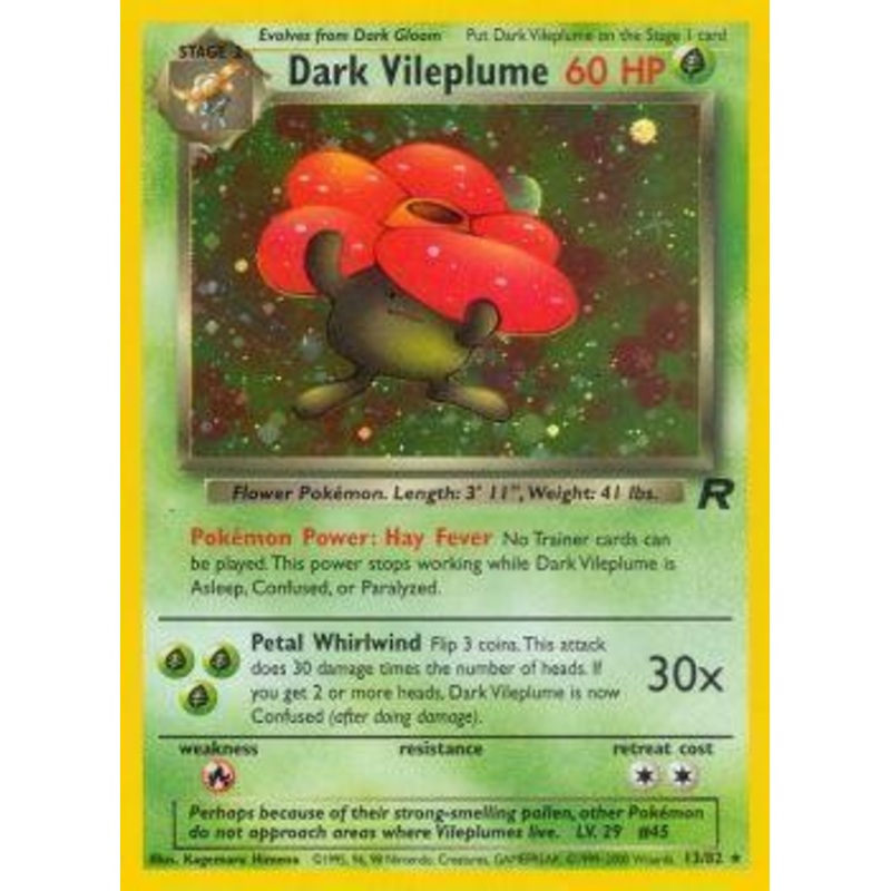Dark Vileplume (13/82) [Team Rocket Unlimited]
