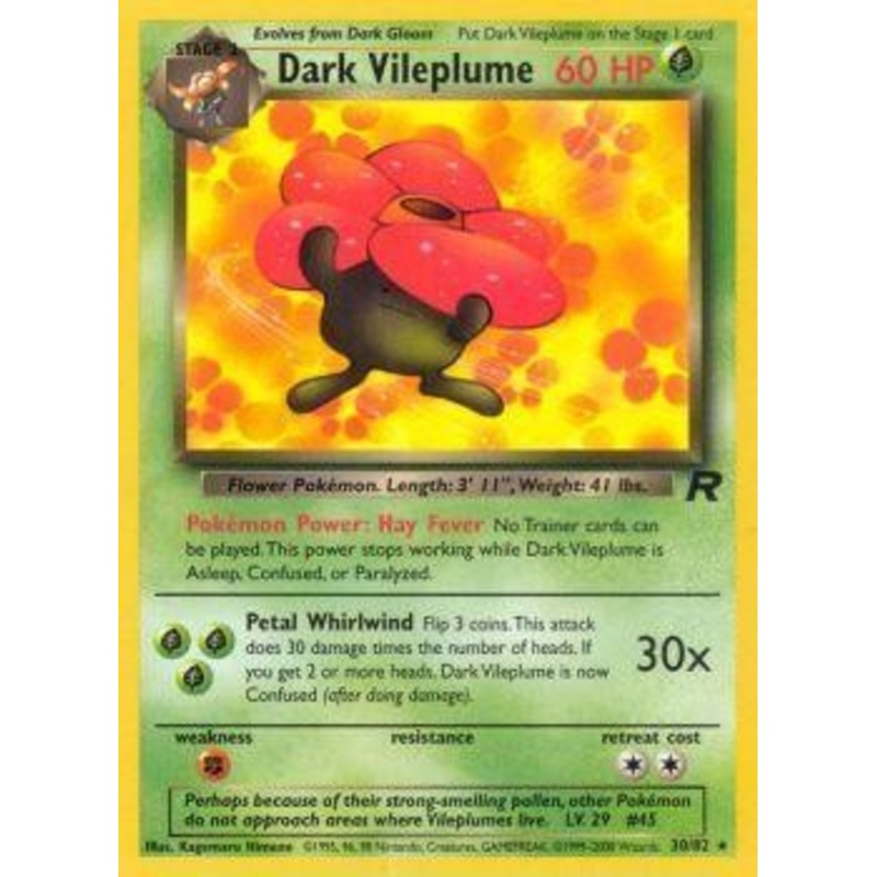 Dark Vileplume (30/82) [Team Rocket Unlimited]