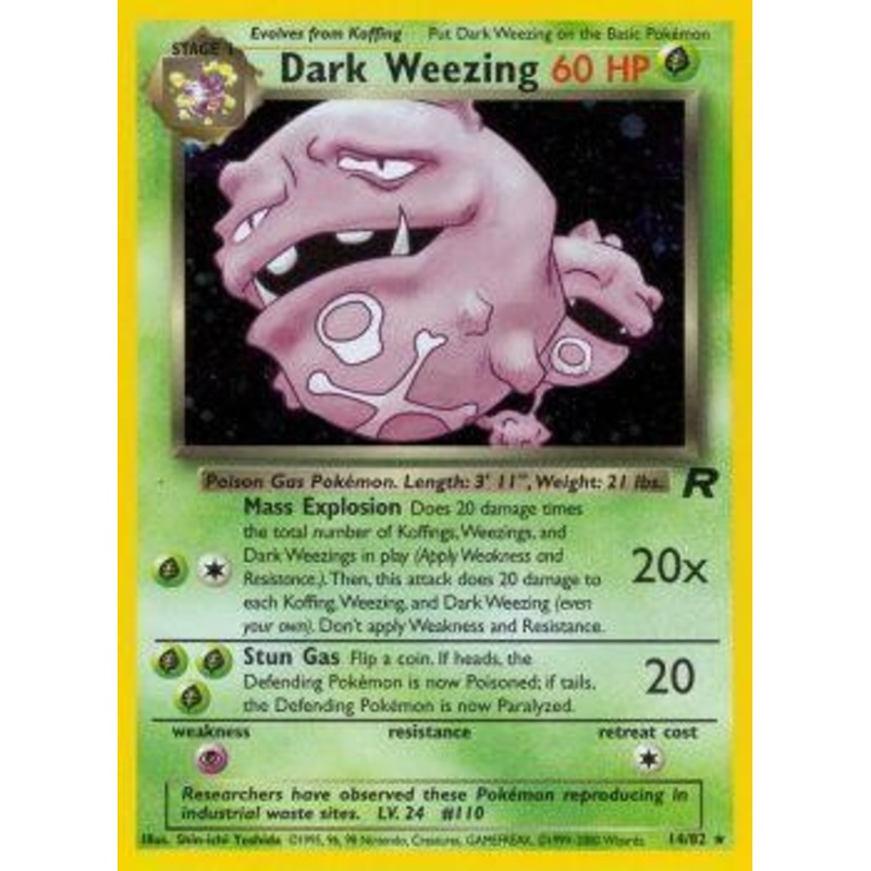 Dark Weezing (14/82) [Team Rocket Unlimited]