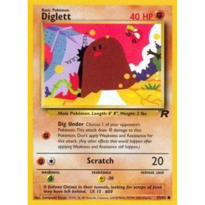 Diglett (52/82) [Team Rocket Unlimited]