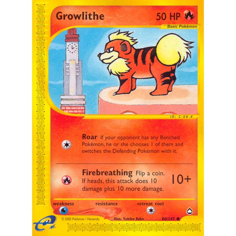 Growlithe (80/147) [Aquapolis]