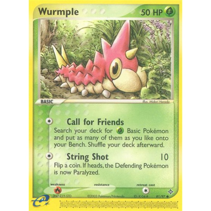 Wurmple (81/97) [EX: Dragon]