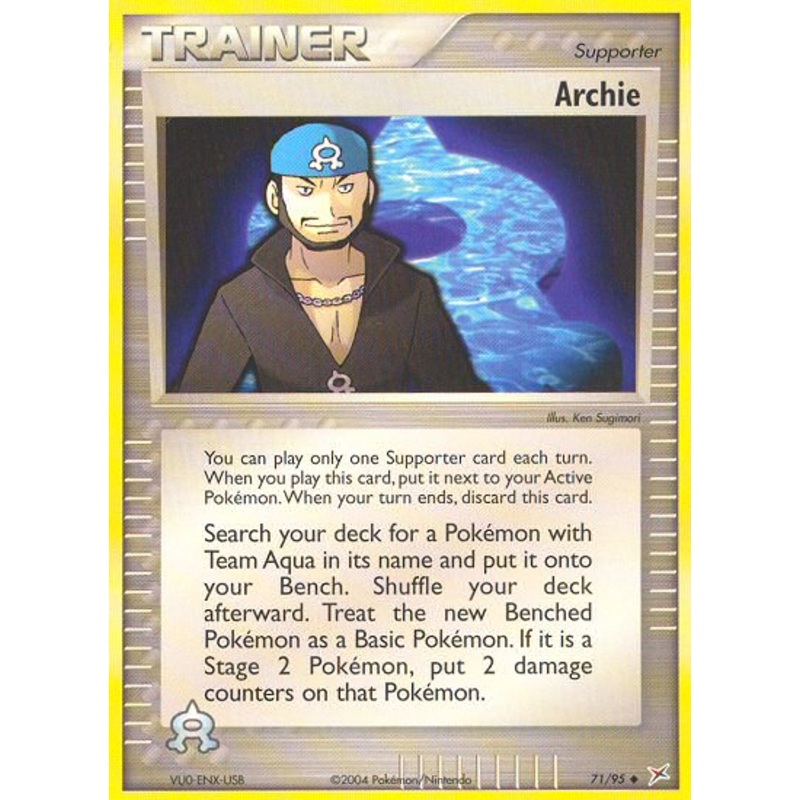 Archie (71/95) [EX: Team Magma vs Team Aqua]