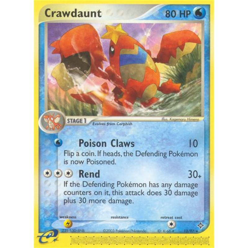 Crawdaunt (13/97) [EX: Dragon]