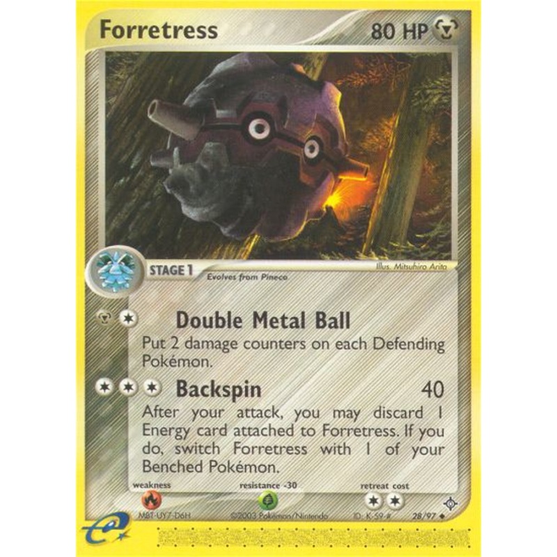 Forretress (28/97) [EX: Dragon]