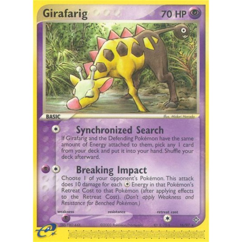 Girafarig (16/97) [EX: Dragon]