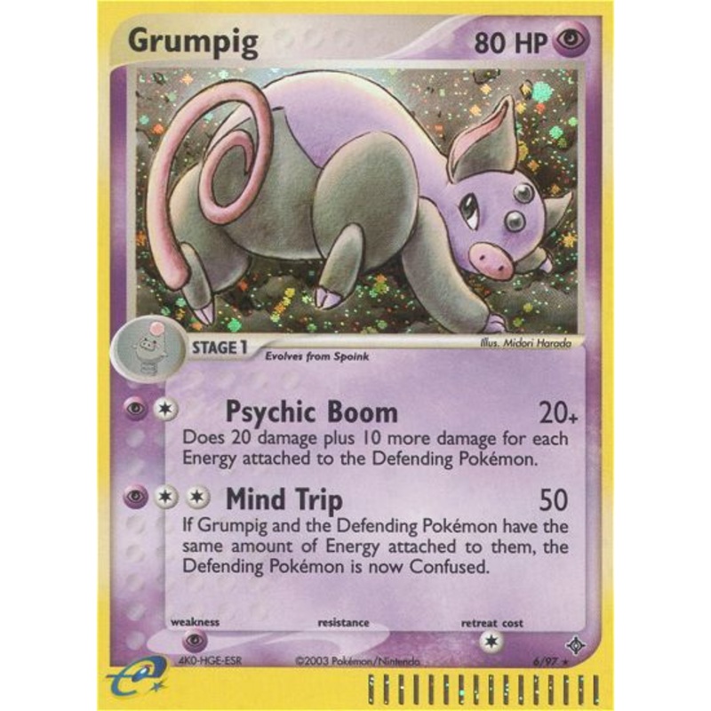 Grumpig (6/97) [EX: Dragon]